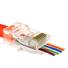 Connecteur de câble Ethernet modulaire multicolore de la prise Cat5E de RJ45 8P8C 30um plaqué par or