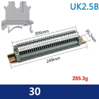 Boîte de jonction de conduit d'armoire électrique 250*150*200mm avec les TB de rail de vacarme d'UK2.5B