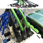 La chaîne d'ancre flexible d'entrave M12 au réseau Ethernet de connecteur de la prise RJ45 câblent le guichetier du câblage Cat6