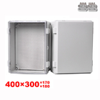 caisse en plastique extérieure de boîte de jonction de mur de l'armoire électrique IP65 imperméable de 400x300x180mm