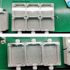 Couverture claire imperméable de jonction de la boîte 125*125*75mm de clôture électrique en plastique de distribution avec des connecteurs