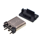type connecteur femelle gauche de remplissage rapide de 24P USB 3,1 de carte PCB de Jack de prise de goupille du récipient 24 de C