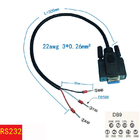 DB9 port périodique femelle de la terre du connecteur RS232 RXD TXD au câble d'Exapansion de 3 terminaux de goupille