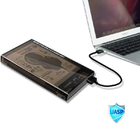 Boîte externe transparente de caisse portative de disque transistorisé de pouce HDD de la clôture 2,5 d'unité de disque dur du port USB3.0