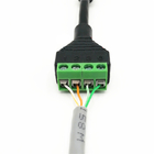 Prise masculine du réseau RJ45 Jack féminin 8P8C au câble 10cm de 4 Pin Screw Terminal Blocks Adapter POE