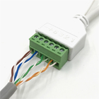 Le PoE câblent le port d'alimentation CC du réseau RJ45 de caméra d'IP de 15cm à 6 Pin Screw Terminal Blocks Adapter