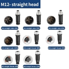 Vis bouchon hommes-femmes imperméable de connecteur du capteur M12 couplant 3 4 5 8 type connecteurs de 12 bornes A de capteur