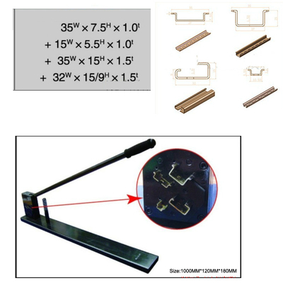 manuel d'outil de coupe de poinçon de coupeur de rail de support de 4-in-1 35mm 15mm DIN