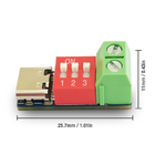 Type-c d'USB de panneau de leurre de QC de palladium de module de poussée de déclencheur de la fourniture de courant d'USB-C au chargeur 12v rapide