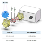 Pompe de dosage péristaltique de débit unitaire réglable dosant la pompe pour l'analyse de l'eau de laboratoire d'aquarium