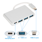 L'adaptateur OTG de HUB de type-c d'UBS 3,1 3 à USB 3,0 USB-C de ports câblent le convertisseur à grande vitesse