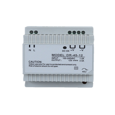 Alimentation d'énergie de mode de commutation de rail de vacarme de sortie de C.C de DR-45-12 45W 12V 3.5A