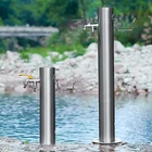 Faucon extérieur robinets d'eau de jardin en acier inoxydable tuyau d'arrosage 86cm 34 pouces de hauteur