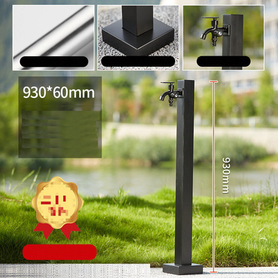 Jardin noir Bibcock robinets d'eau en acier inoxydable