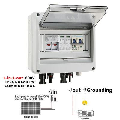 HT 8 Way IP65 étanche à l'eau boîtier électrique extérieur boîte de commutation en plastique boîte de commutateur solaire PV
