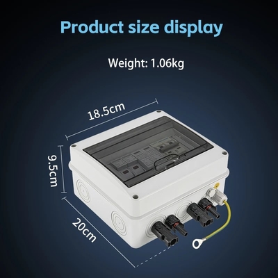 HT 8 Way IP65 étanche à l'eau boîtier électrique extérieur boîte de commutation en plastique boîte de commutateur solaire PV