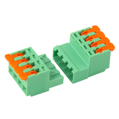 5.08mm Pitch PCB Blocs de borne branchables Levier presse rapide Crimp Docking Socket Plug
