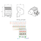 Smart Home allumant la manière 16A du module de commutateur de relais de boîtier de commande 8 en conformité avec le protocole de RS485 Modbus