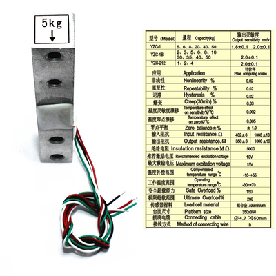 Force miniature en aluminium pesant les capteurs de pression de piézoélectrique micro de capteur 1kg 2kg 3kg 5kg 10kg 20kg