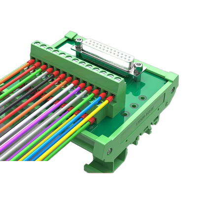 DB25 connecteurs à extrémité unique D Sub 25 Pin Terminal Block Breakout Board DIN Rail Montage