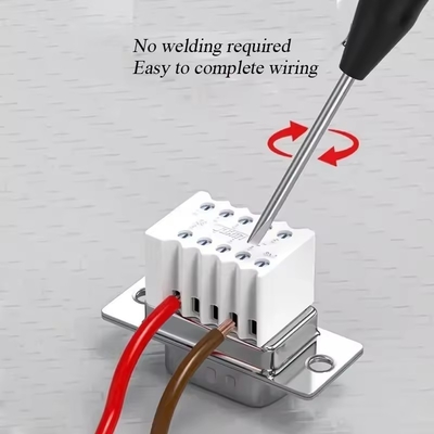 DB9 RS232 9 Pin Adaptateur de sortie mâle femelle RS485 Connecteur de terminaux de port série