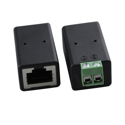 Connecteur féminin réseau RJ45 8P8C à 2 broches RS485 adaptateur de blocs de terminaux à vis