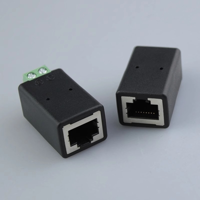 Connecteur féminin réseau RJ45 8P8C à 2 broches RS485 adaptateur de blocs de terminaux à vis