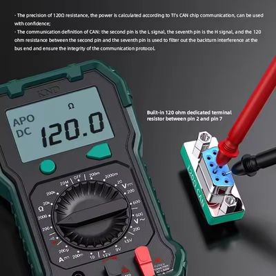 Connecteur DB9 mâle vers femelle pour conversion CAN Bus Port série Résistance de terminaison intégrée de 120 ohms 1