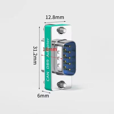 Connecteur DB9 mâle vers femelle pour conversion CAN Bus Port série Résistance de terminaison intégrée de 120 ohms 1
