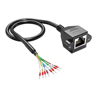 Réseau RJ45 8P8C Connecteur à 8 bornes de ferrules Cable de 150 cm pour RS 232 485 Communication