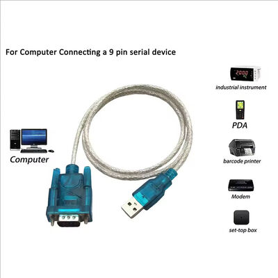 No Driver Program Needed USB RS232 To DB 9-Pin Converter Cable 80cm for Win10 Win11
