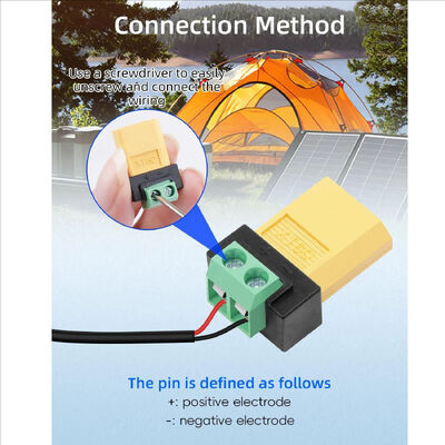 Adaptateur de borne à vis 2 broches XT60 Connecteur de charge sans soudure pour chargeur d'équilibre de drone FPV