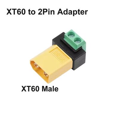 Adaptateur de borne à vis 2 broches XT60 Connecteur de charge sans soudure pour chargeur d'équilibre de drone FPV