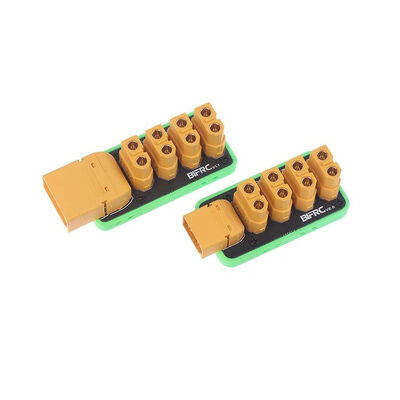 XT60 / XT90 vers 4 voies XT60 Prise 200A Hub de distribution de câblage d'alimentation Carte de dérivation pour drones à télécommande, bateaux et robots