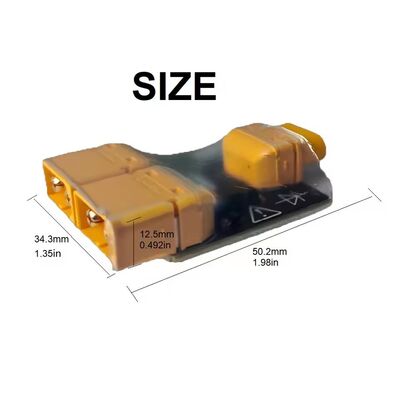 Connecteur XT60 Adaptateur de charge à double batterie Plaque parallèle avec commutation automatique pour batterie LiPo de drone RC