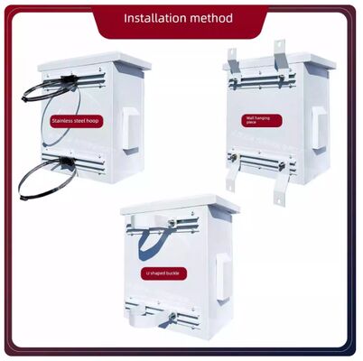 Casse en acier galvanisé, boîtier de vidéosurveillance avec couche de revêtement