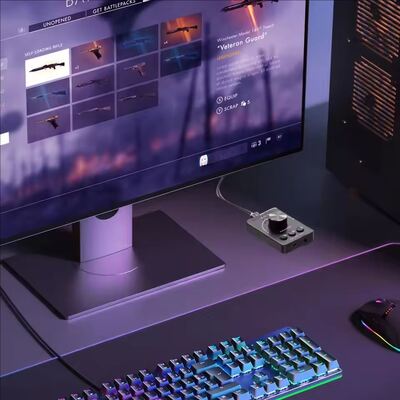 Contrôleur de son USB, bouton de réglage du volume pour haut-parleurs d'ordinateur, Bluetooth 5.1 avec lecture, pause, saut, muet, 3 modes