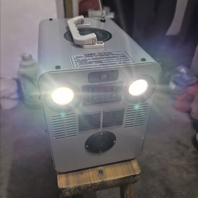 Générateur à manivelle de 1000 Watts, lecteur multimédia, batterie externe, dynamo manuelle extérieure, lampe de secours