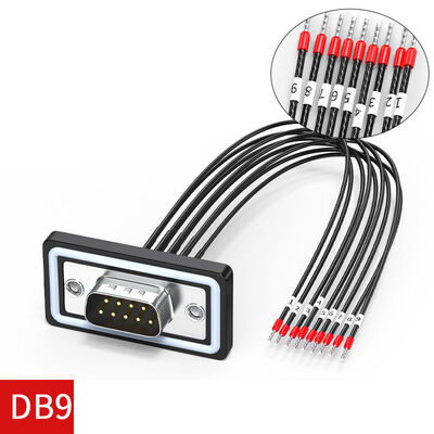 Connecteur DB9 imperméable à l'eau D Sub 9 broche à vis Blocs terminaux RS 232 485 Montage de panneau d'adaptateur série