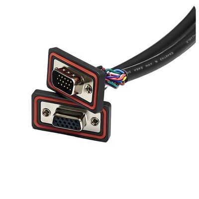 Connecteur DB9 imperméable à l'eau D Sub 9 broche à vis Blocs terminaux RS 232 485 Montage de panneau d'adaptateur série