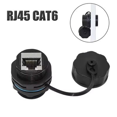 IP68 étanche RJ45 Connecteur réseau blindé Circulaire Cat6A RJ45