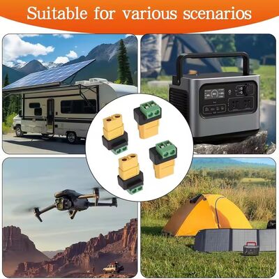 Adaptateur de borne à vis 2 broches XT60 Connecteur de charge sans soudure pour chargeur d'équilibre de drone FPV