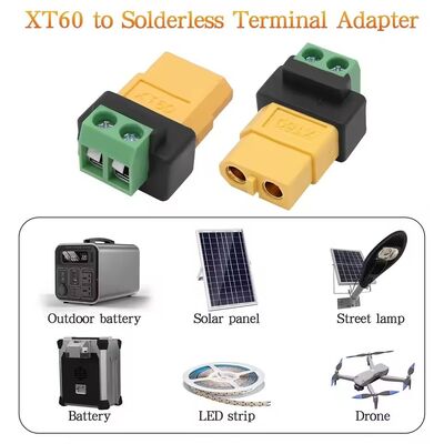 Adaptateur de borne à vis 2 broches XT60 Connecteur de charge sans soudure pour chargeur d'équilibre de drone FPV
