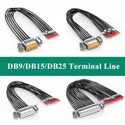 Câble de connecteur DB15/DB9/DB25 avec Tube numérique, Port série 26awg 15 broches, fil double blindé
