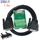 Les connecteurs simples D de l'extrémité DB15 substratent le rail de 15 Pin Terminal Block Breakout Board DIN