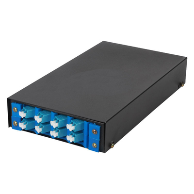 4 8 12 24 ports 19" mur de boîte de jonction de connecteur de St de Sc LC de la fibre FC ou bâti de support optique