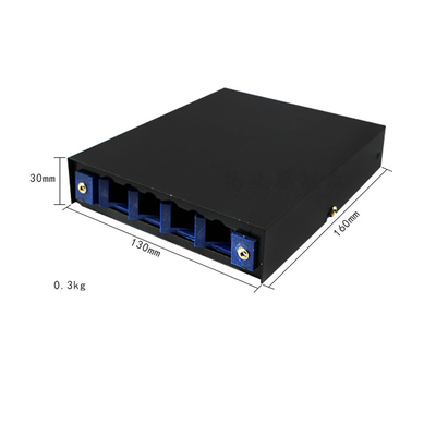 4 8 12 24 ports 19" mur de boîte de jonction de connecteur de St de Sc LC de la fibre FC ou bâti de support optique