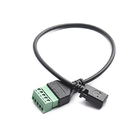Jack masculin ou féminin de mini USB à l'adaptateur de 5 Pin Screw Terminal Blocks Connector