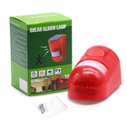 Lampe rouge d'alarme solaire de capteur de mouvement avertissant la lumière saine imperméable pour l'entrepôt de ferme de jardin