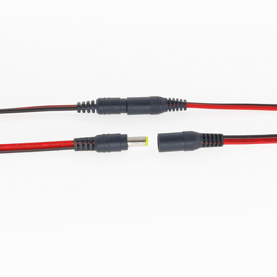 5.5mm x 2.1mm mâle de câble d'extension de tresse d'alimentation CC de 10 pouces (30cm)